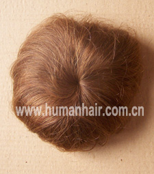 human hair bun